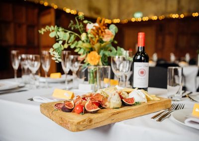 How to choose a wedding caterer - a platter of cured meat and figs at a wedding