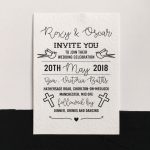 Wedding Invitation with doves and crosses from Harriett and Joel Wedding Stationers