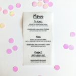 Wedding Menu with mixed typography from Harriett and Joel Wedding Stationers