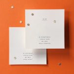 Wedding Invite with quote and initials from Keady Row Wedding Stationers