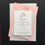 RSVP card with tick boxes and skull from Lucky Ink Wedding Stationers