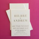 Wedding Invite with names from Lucky Ink Wedding Stationers
