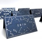 Wedding Placecards with star constellations in navy from Rachel Emma Studio Wedding Stationers