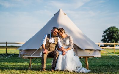 Festival Style Tent Wedding with a Bouncy Castle