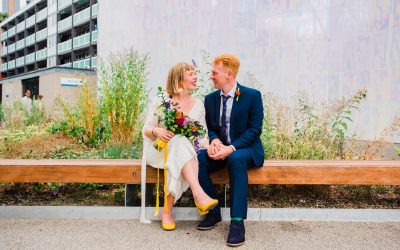 City Centre Summer Wedding with Mediterranean Courtyard Vibes